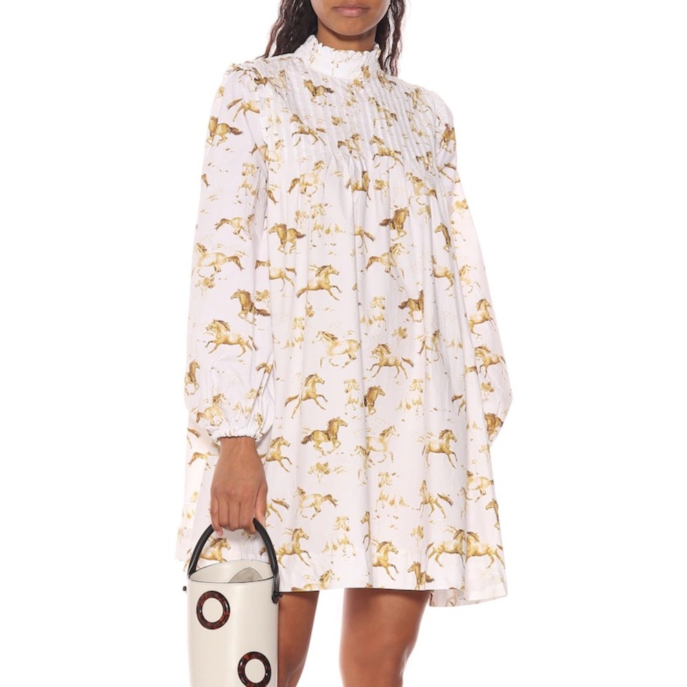 Ganni Horse Print Dress Size 36
